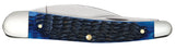 Case 06889 Seahorse Whittler Knife Navy Blue Bone 6355WH SS