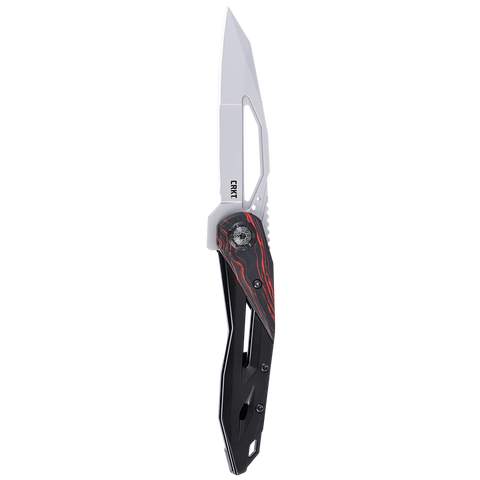 Columbia River CRKT 5702 Nucleus Frame Lock Flipper Knife Red & Black G10 Princeton Wong