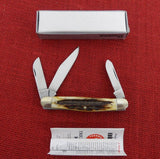 Boker 7474ST Stockman 3 Blade Knife Genuine Stag Carbon Steel Solingen Germany