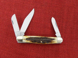 Boker 7474ST Stockman 3 Blade Knife Genuine Stag Carbon Steel Solingen Germany