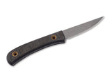 Boker Plus 02BO039 Bark Beetle Fixed Blade Knife 1095 Blade OG Canvas Micarta Sándor Hegyes