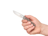 Boker Plus 01BO748 FR Mini Titanium Flipper Knife VG-10 Brad Zinker Frame Lock
