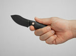 Boker Plus 02BO066 VOX Nessmi Pro Black Fixed Blade Nessmuck Knife D2 Blade Black Micarta Jesper Voxnaes