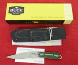 Buck 0017GRS 017 Thorn Fixed Blade Knife Green/Black G10 Bead Blasted 420HC USA 2015 Lot#BU-113