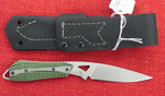 Buck 0017GRS 017 Thorn Fixed Blade Knife Green/Black G10 Bead Blasted 420HC USA 2015 Lot#BU-113