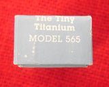 Buck 0565 565 Tiny Titanium USA Made 1990 UNUSED in Box w/ Papers Lot#BU-264