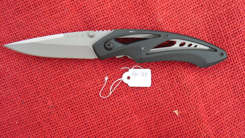 Buck 0177 B177-BK 177 Adrenaline 2003 Liner Lock Pocket Knife Aluminum 420HC NO BOX Lot#BU-28