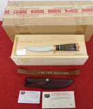 Buck 0907WASLE 907 Expert Hunter 2020 Legacy Limited Edition Knife Walnut Buffalo Horn w/ Copper D2 Lot#BU-359