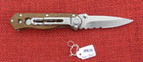 Buck 0886-WD 886 TacLite Mini Tact Lite 2003 Pocket Knife Wood Handle 420HC USA Lot#BU-360