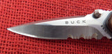 Buck 0886-WD 886 TacLite Mini Tact Lite 2003 Pocket Knife Wood Handle 420HC USA Lot#BU-360