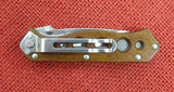 Buck 0886-WD 886 TacLite Mini Tact Lite 2003 Pocket Knife Wood Handle 420HC USA Lot#BU-360