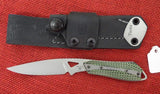 Buck 0017GRS 017 Thorn Fixed Blade Knife Green/Black G10 Bead Blasted 420HC USA 2015 Lot#BU-394