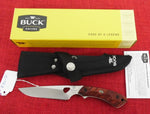 Buck 0538RWS 538 Open Season Small Game Skinner Knife Red Wood 420HC USA 2017 Lot#BU-80