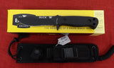 Buck 0822BKX 822 Sentry Tactical Fixed Blade Knife Black 420HC Part Serrated BU-351