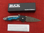 Buck 0290TQSSH 290 Black Rush Limited Damascus Knife Turquoise #16/100 USA 2007 Lot#BU-402