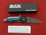 Buck 0290TQSSH 290 Black Rush Limited Damascus Knife Turquoise #16/100 USA 2007 Lot#BU-402