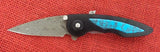 Buck 0290TQSSH 290 Black Rush Limited Damascus Knife Turquoise #16/100 USA 2007 Lot#BU-402