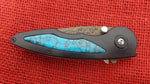 Buck 0290TQSSH 290 Black Rush Limited Damascus Knife Turquoise #16/100 USA 2007 Lot#BU-402