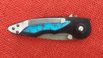 Buck 0290TQSSH 290 Black Rush Limited Damascus Knife Turquoise #16/100 USA 2007 Lot#BU-402