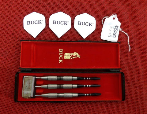 Buck Knife Darts Legend Series 1990 Steel Tips 90% Nickel Tungsten Barrel Aluminum Shafts BU-438