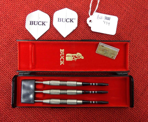 Buck Knife Darts Legend Series 1990 Steel Tips 90% Nickel Tungsten Barrel Aluminum Shafts BU-439