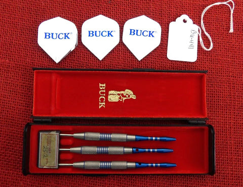 Buck Knife Darts Legend Series 1990 Steel Tips 90% Nickel Tungsten Barrel Aluminum Shafts BU-441