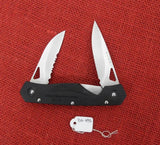 Buck 0275 275-BK Ecco 3.0 Sekiden Knife One Hand Open Locking 2 Blade USA Lot#BU-445