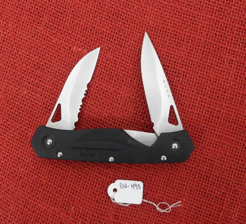 Buck 0275 275-BK Ecco 3.0 Sekiden Knife One Hand Open Locking 2 Blade USA Lot#BU-445