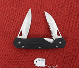 Buck 0275 275-BK Ecco 3.0 Sekiden Knife One Hand Open Locking 2 Blade USA Lot#BU-445