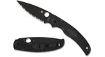 Spyderco C244SBBK Native Chief Lightweight Black FRN BD1N Blade Fully Serrated Syderedge Back Lock USA