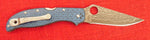 Spyderco C258GFBLP Stretch 2 XL DPS 15 Damascus Knife Blue Nishijin Fiber Glass Scales Sprint Run 2023