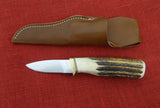 Gerber Knife C325 Custom Stag Hunting Skinner USA 1980's NIB