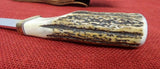 Gerber Knife C325 Custom Stag Hunting Skinner USA 1980's NIB