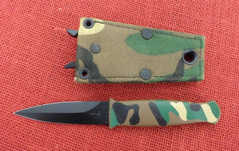 Gerber Camo Guardian Boot Knife Stainless w/ Camp Nylon Sheath VERY NICE