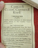 Camillus Classic Cartridge Knife CCC-3 Large Toothpick 7mm Mauser Bone USA NOS