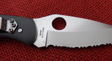 Spyderco Original Civilian Knife G-2 Blade Aluminum/Rubber Handle Lockback