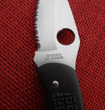 Spyderco Original Civilian Knife G-2 Blade Aluminum/Rubber Handle Lockback