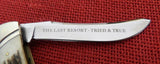 Colt Knife CT633S Stag Moose Dragoon Revolver w/ Genuine Battlefield Bullet