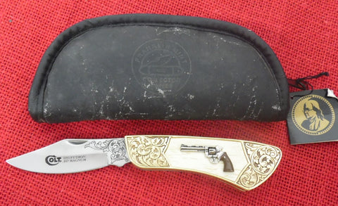 Colt Knife Franklin Mint 1955 Python .357 Magnum Gun Slip Joint Lot#MK-28
