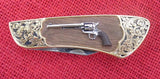 Colt Knife Franklin Mint Single Action Army Peacemaker Gun Slip Joint Lot#MK-27