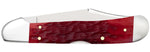 Case 31946 Copperlock Dark Red Bone Knife Carbon Steel 61549L CS 4 1/4" Closed