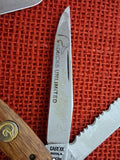 Case 00742 Medium Stockman 1991 Ducks Unlimted Knife Wood Hndl DU318SS
