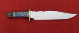 David Yellowhorse Knife DY1000-E RARE Limited Edition Bowie #146/200 Eagle Feather Torquoise Iron Wood