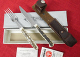 Boker FC5721HH 501HH Arbolito Stamingo Stag Knife & Fork Combo Picnic Set UNUSED