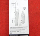 SOG Knife 14-18-01-57 Flash FL Stonewashed Drop Point Metal Handle NEW