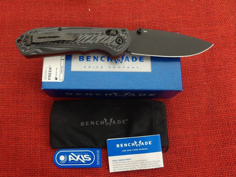 Benchmade Knife 560BK-1 Freek Cerakoted CPM-M4 Black/Gray G10 Axis Lock