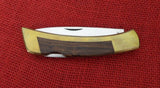 Gerber Knife 6301 Folding Sportsman IID Drop Point Brass/Wood MK-88