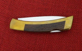 Gerber Knife 6301 Folding Sportsman IID Drop Point Brass/Wood MK-88
