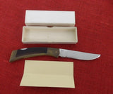 Gerber Knife 6201 Folding Sportsman II Brass/Wood Inserts 1973 MK-85