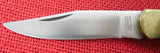 G96 Brand Knife Model 960 Titan 1970's Japan Made Buck 110 Clone Lock Back Wood Brass NEW in BOX Lot#MK-40